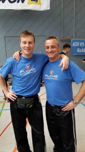 Trainer Klaus Niedermeier und Thomas Schneider